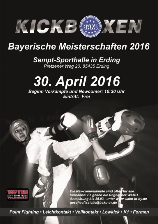 Bayrische Meisterschaften 2016 in Erding